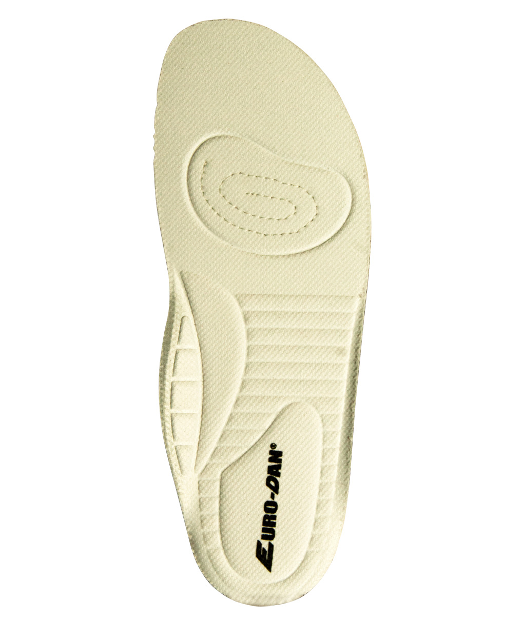 Euro-Dan Flex indl&aelig;gss&aring;ler til tr&aelig;sko med h&aelig;lkappe, Hvid, Hvid, swatch