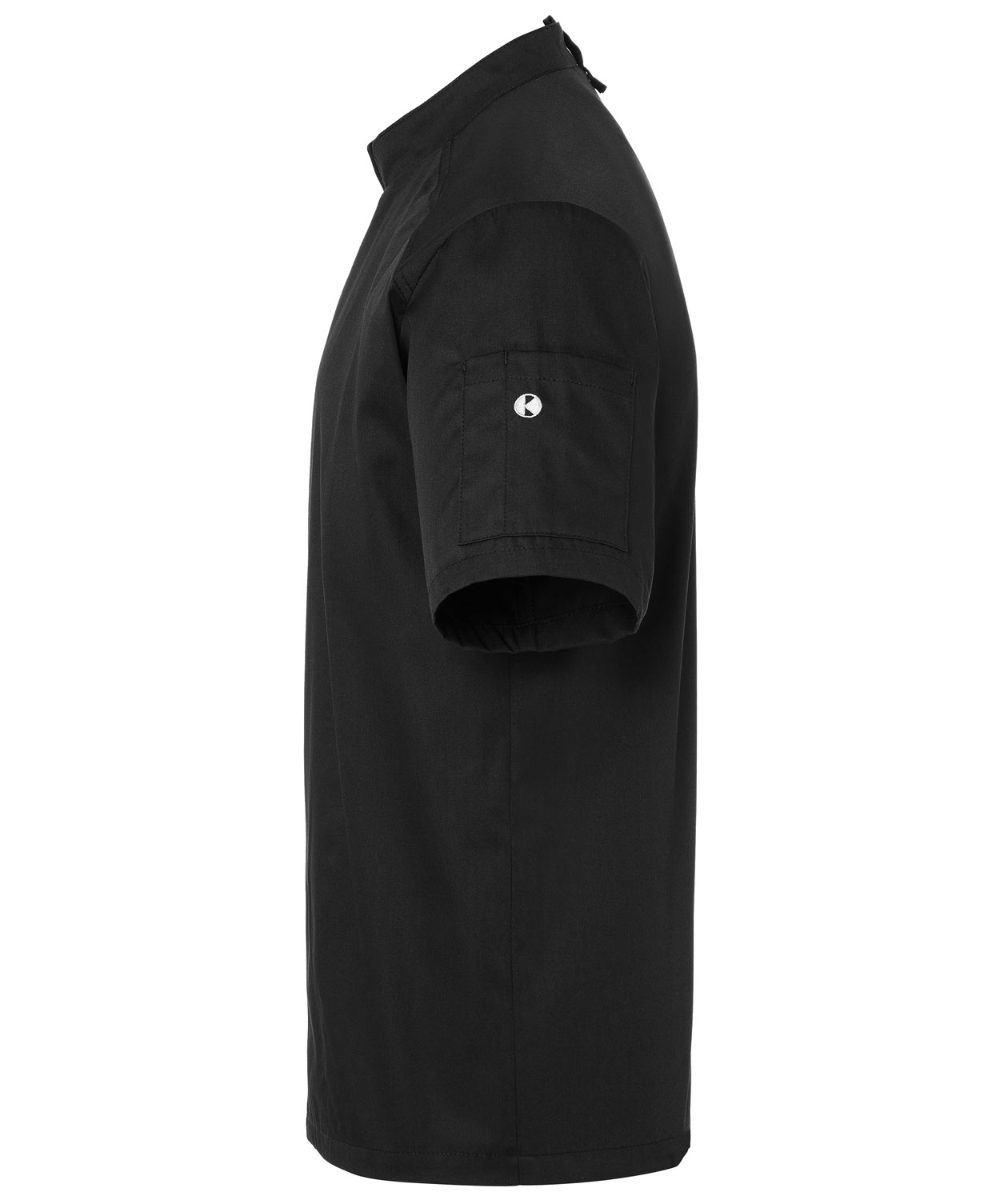 Karlowsky kortermet kokkejakke, Svart, large image number 3