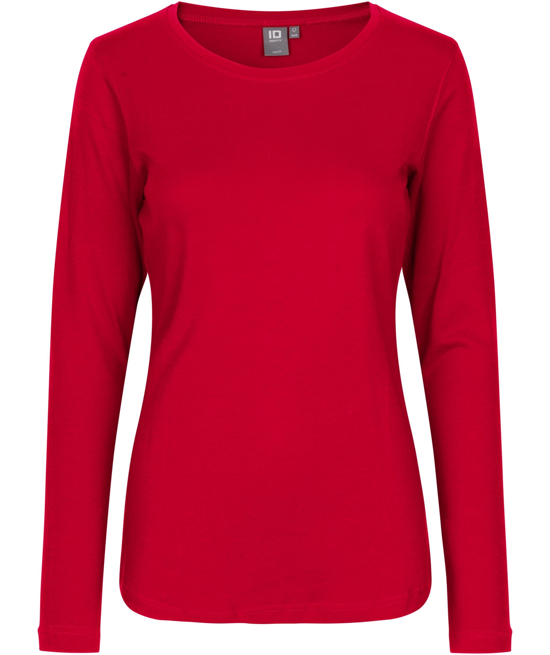 ID Identity Interlock l&aring;ng&auml;rmad T-shirt dam, Red, Red, swatch