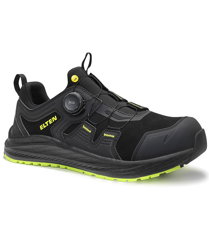 Elten Ivar XXNF sikkerhedssko S3S, Black/Lime, large image number 2