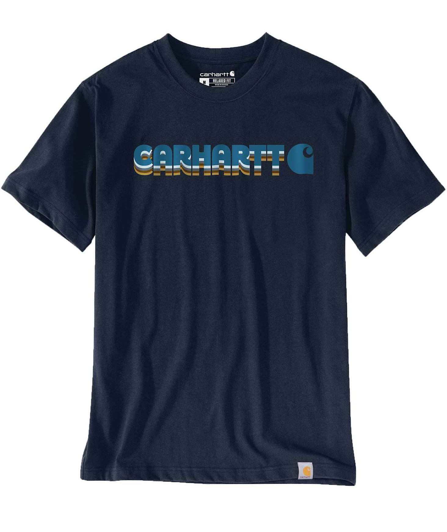 Carhartt Irvine Layered T-shirt, Navy, Navy, swatch