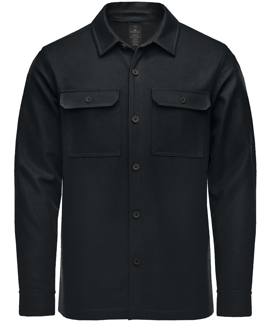 Stormtech Highland skjortjacka, Svart, Svart, swatch