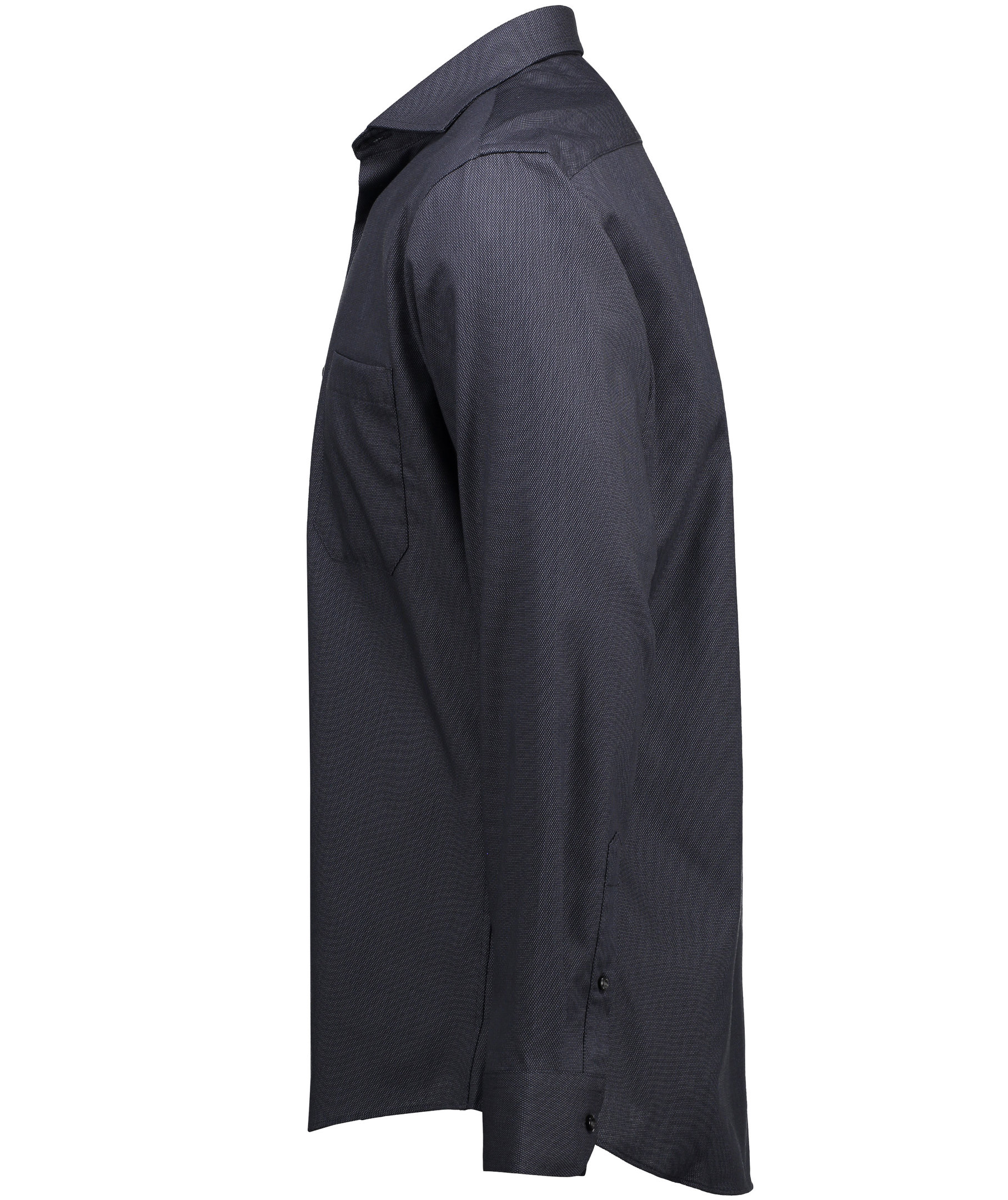 Seven Seas Dobby Royal Oxford modern fit skjorta med br&ouml;stficka, Koksgr&aring;, large image number 3