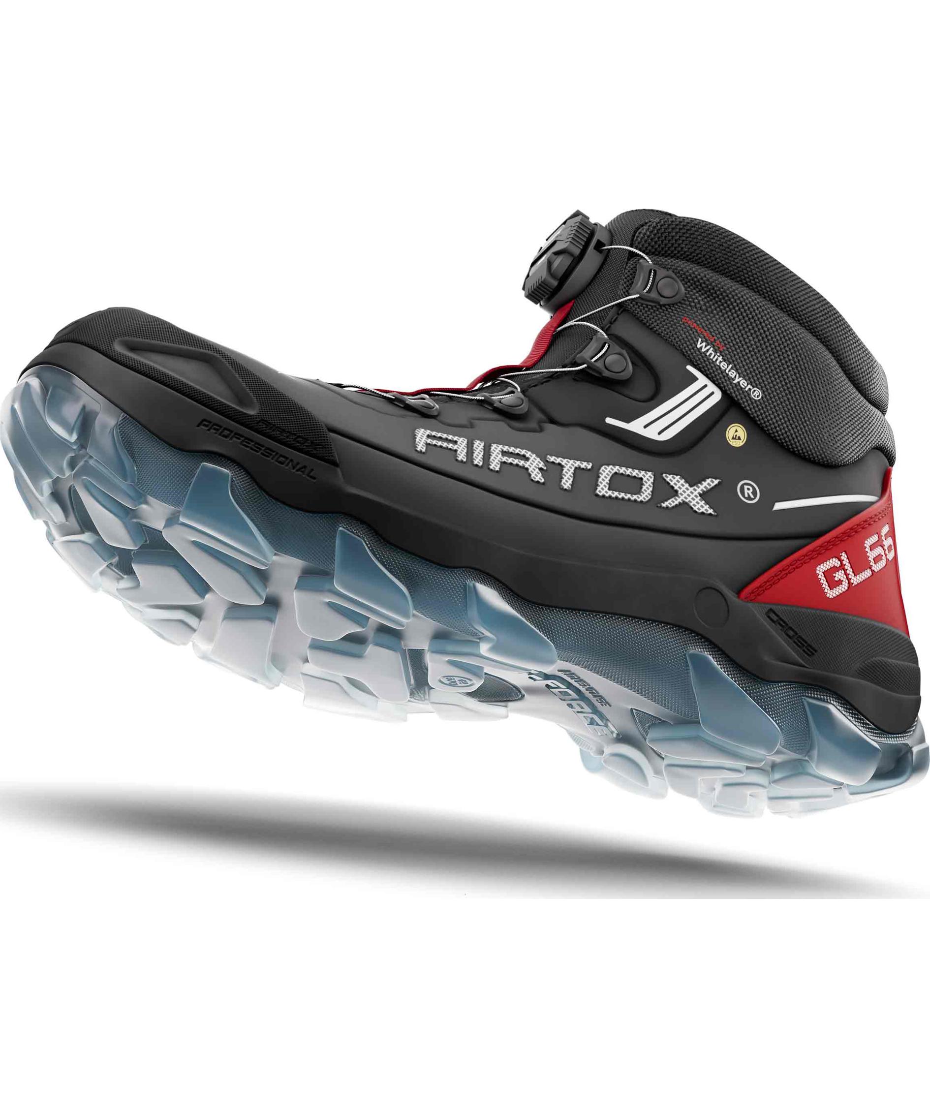 Airtox GL66 skyddsk&auml;ngor S3, Svart/R&ouml;d, large image number 3