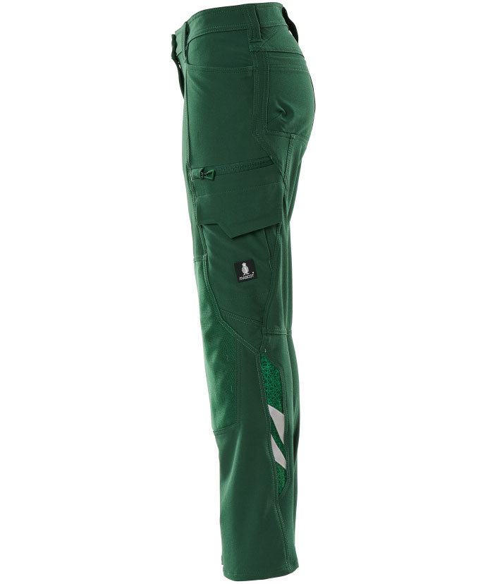 Mascot Accelerate diamond fit women's work trousers full stretch, Green, large image number 2