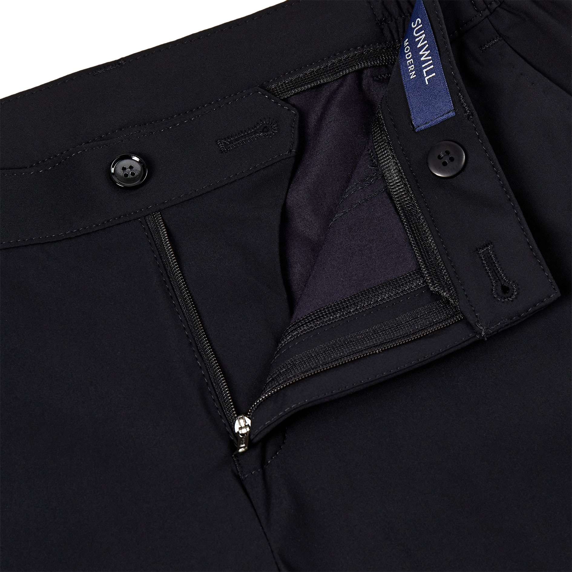 Sunwill Extreme Flex Modern fit chinos dam, Black, large image number 2