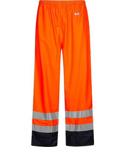 Lyngs&oslash;e PU Regenhose, Hi-vis Orange/Marine