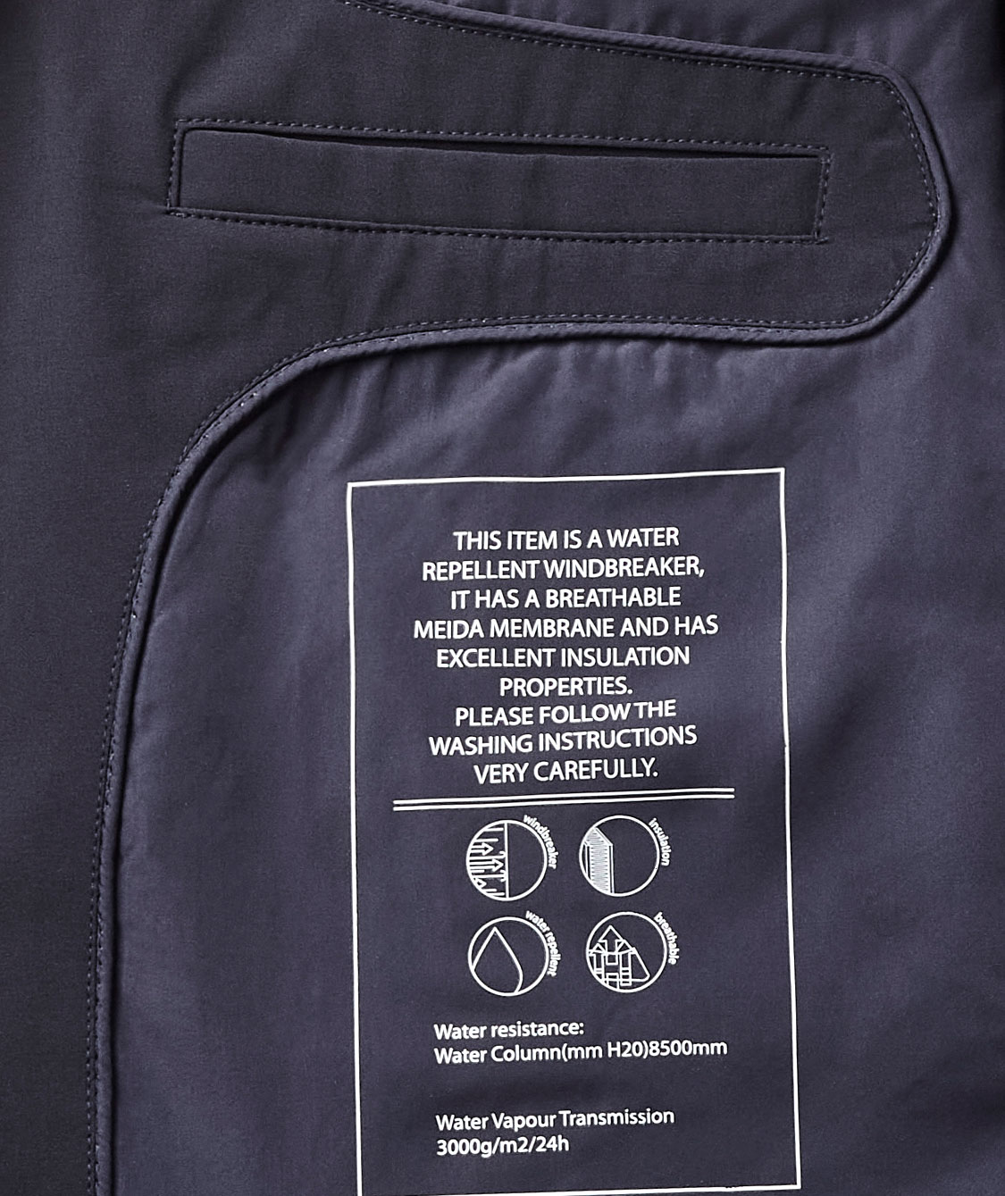 Clipper Inverness l&aring;ng jacka, Navy Night Sky, large image number 7