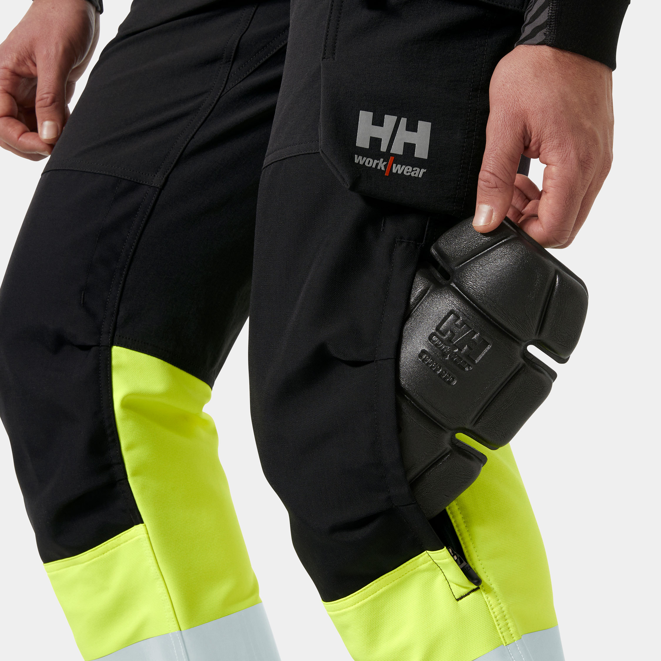 Helly Hansen Alna 4X Connect&trade; arbeidsbukse full stretch, Hi-vis Gul/Ebony, large image number 7