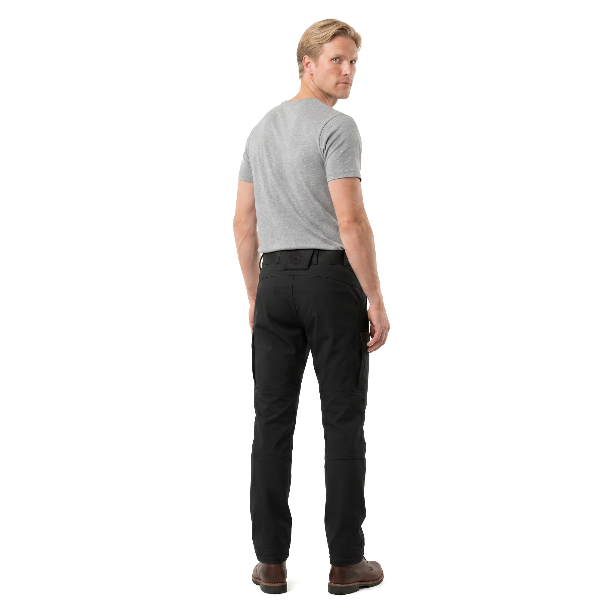 Westborn Active servicebukser full stretch, Black, large image number 3