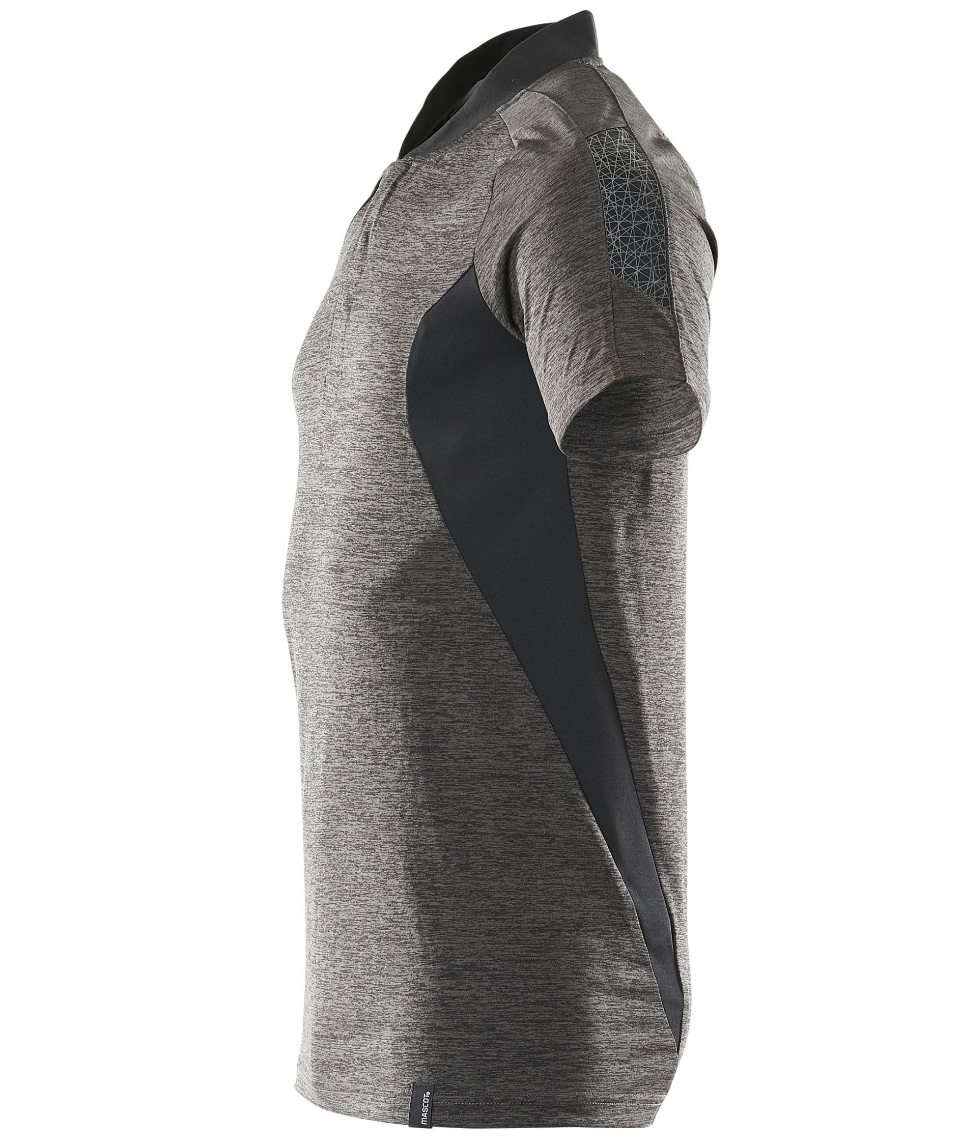 Mascot Accelerate Coolmax polo T-skjorte, M&oslash;rk Antrasitt/Svart, large image number 3