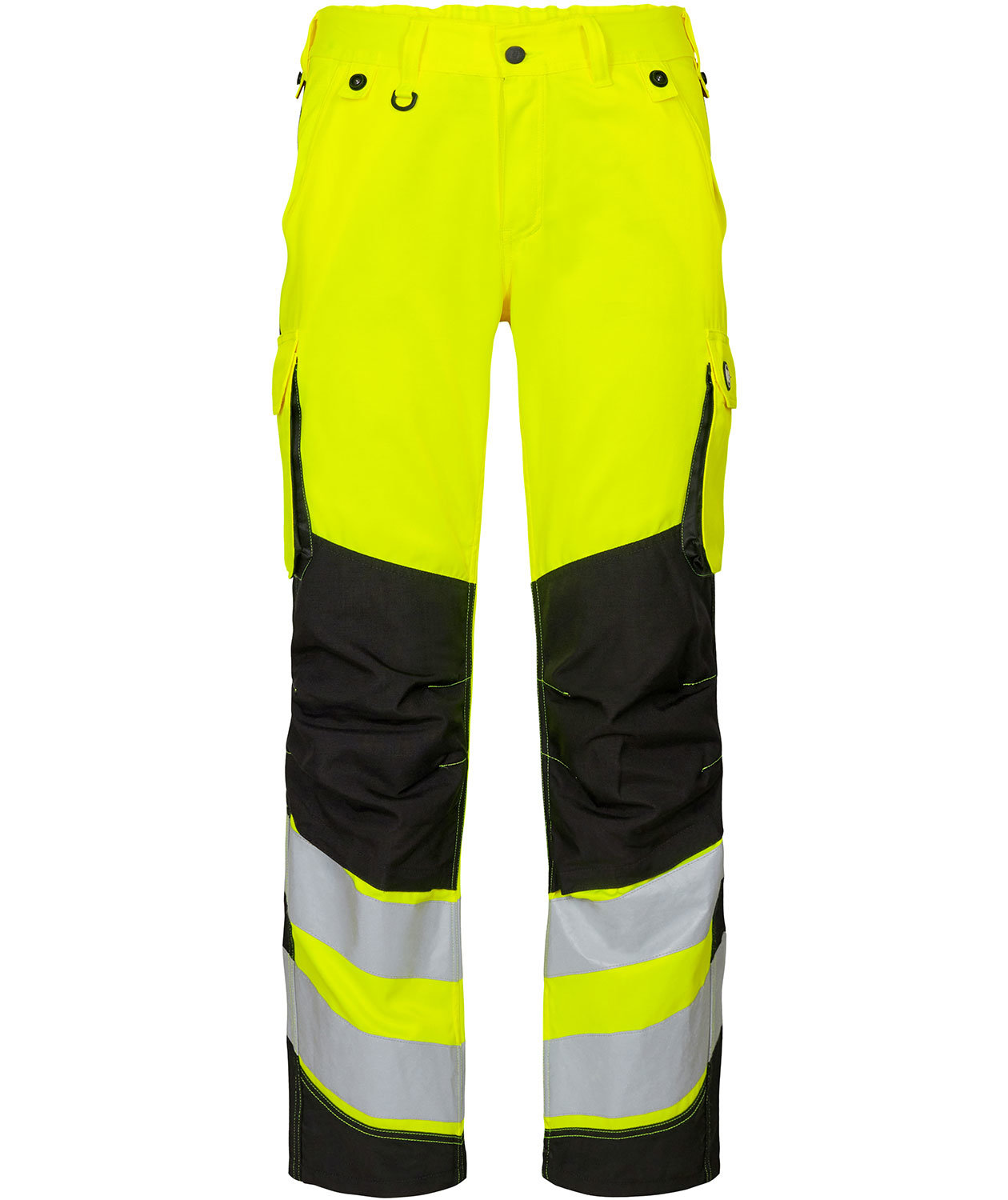 Engel Safety Light dame arbejdsbukser, Hi-vis&nbsp;Gul/Sort, Hi-vis&nbsp;Gul/Sort, swatch