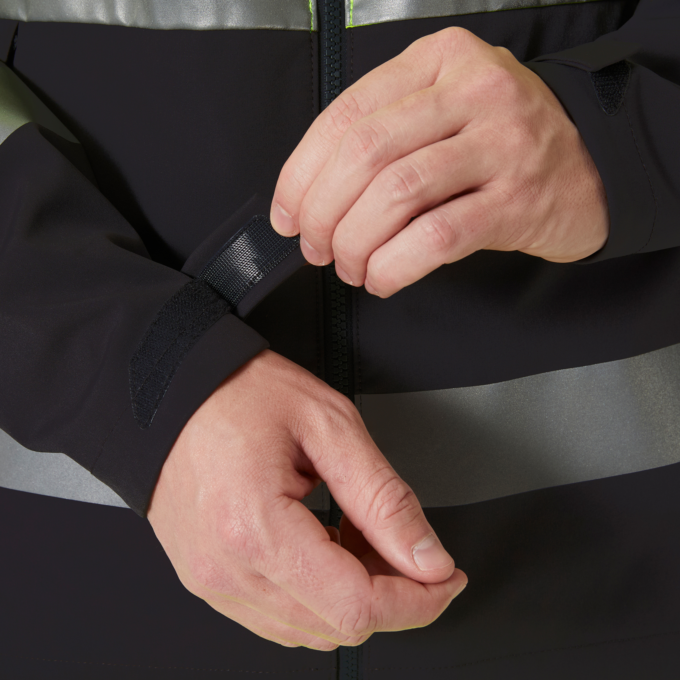 Helly Hansen Alna 4X Tech arbetsjacka full stretch, Varsel Gul/Ebony, large image number 5