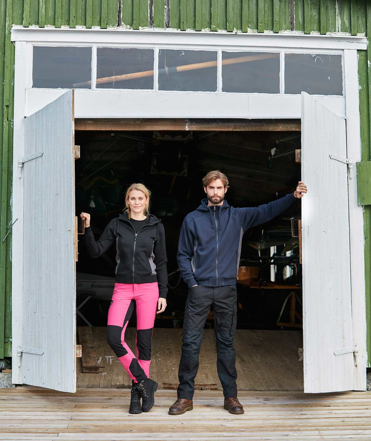 South West Ava dame hoodie, Svart/Gr&aring;, large image number 1