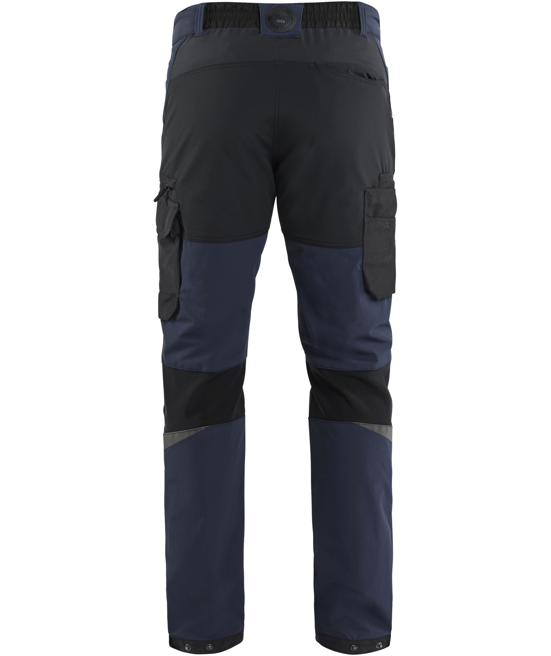 Bl&aring;kl&auml;der servicebyxa full stretch, Dark Marin/Svart, large image number 2