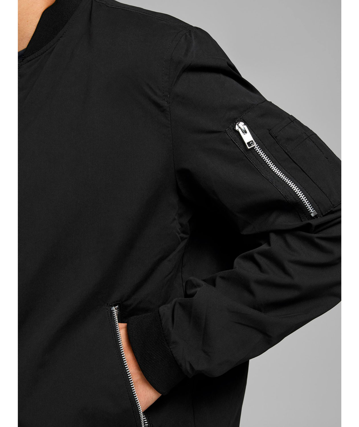 Jack & Jones JJERUSH Bomberjakke, Sort, large image number 3