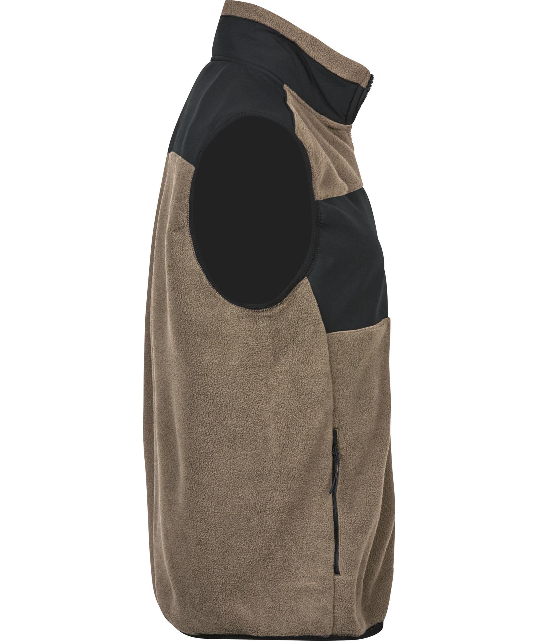 Tee Jays mountain fleece v&auml;s, Clay/black, large image number 3