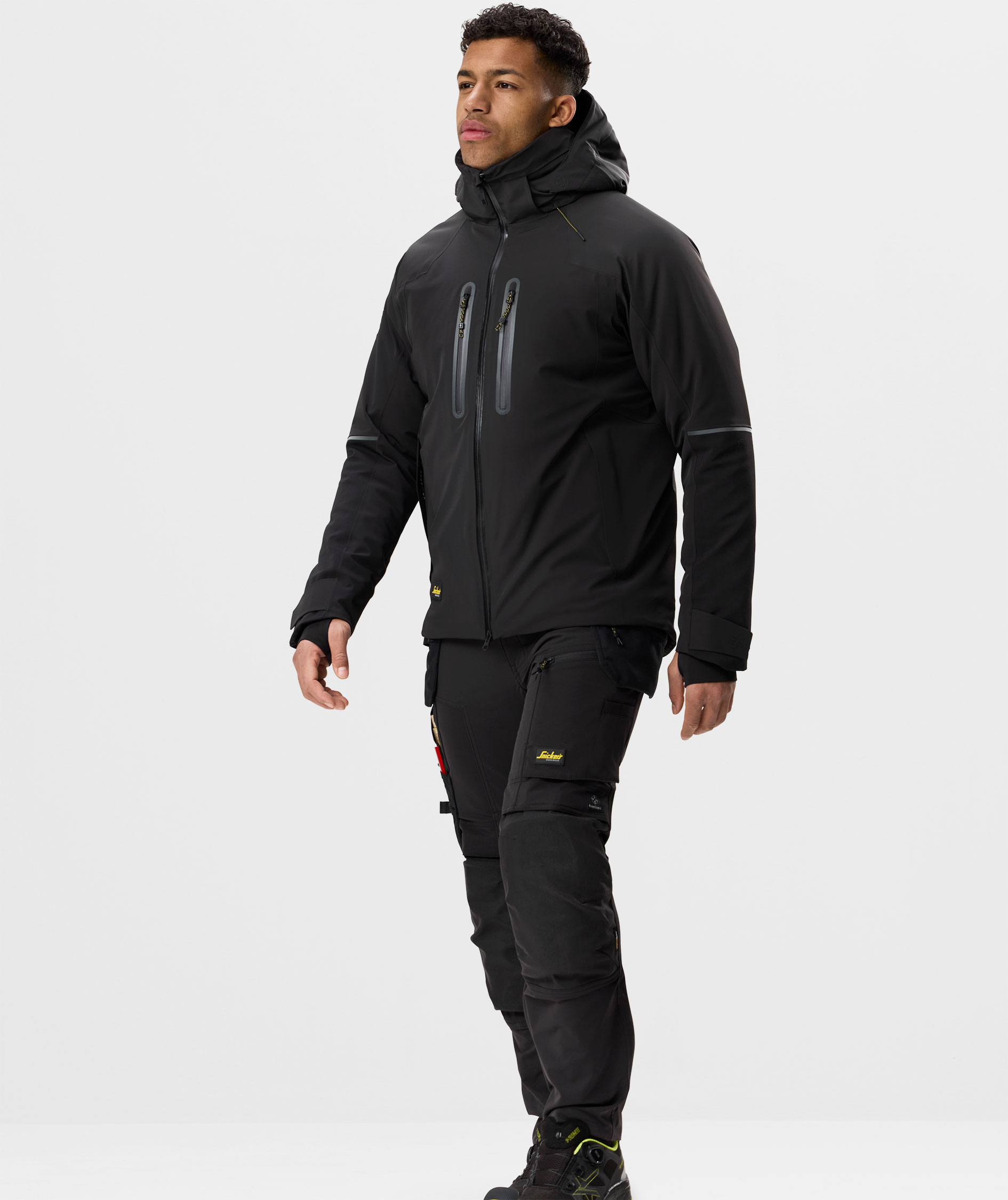 Snickers Flexiwork vinterjakke 1955, Black/Black