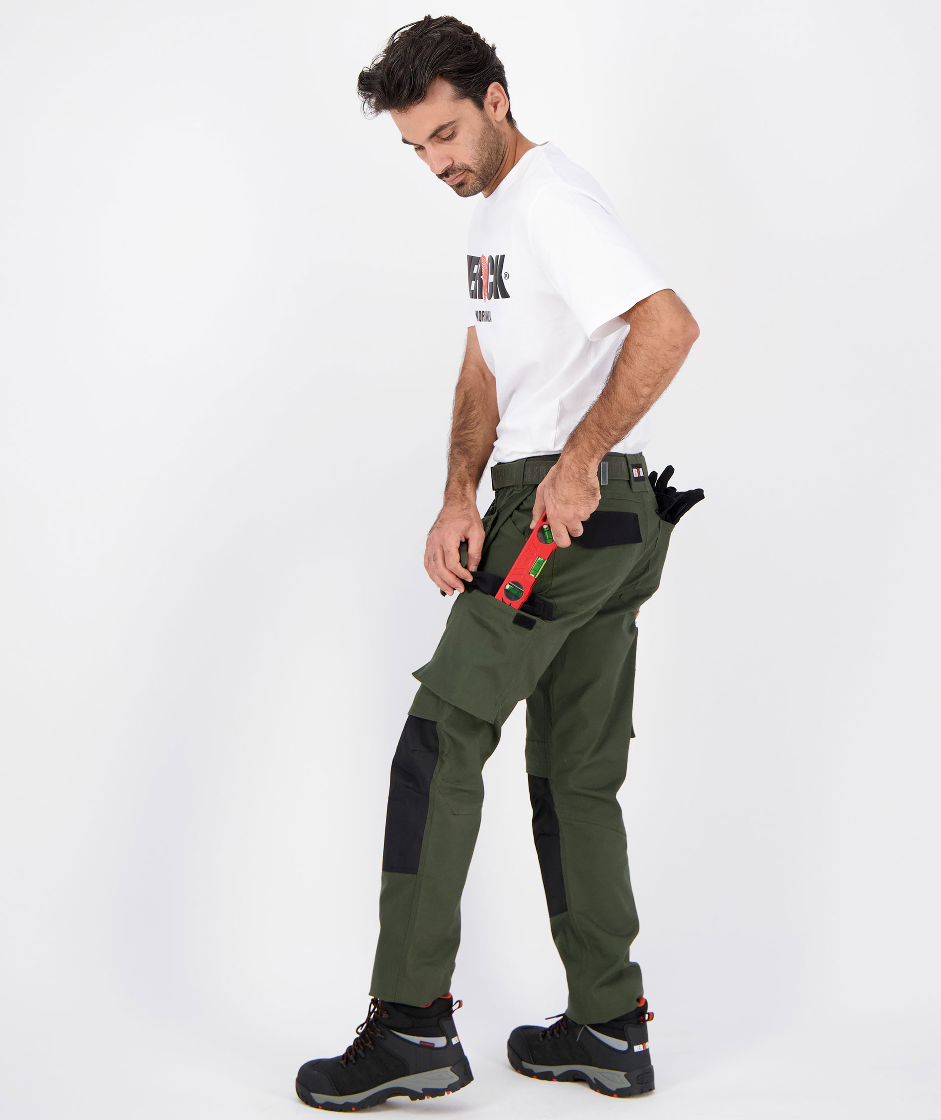 HEROCK Spero craftsman trousers, Dark Khaki/Black, large image number 7