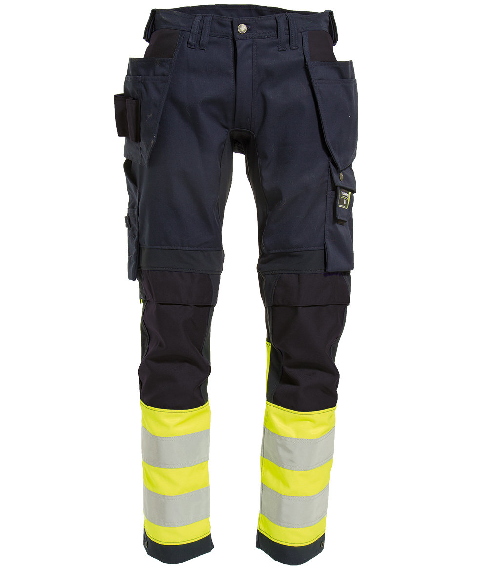 Tranemo Vision HV Handwerkerhose, Marine/Hi-Vis gelb
