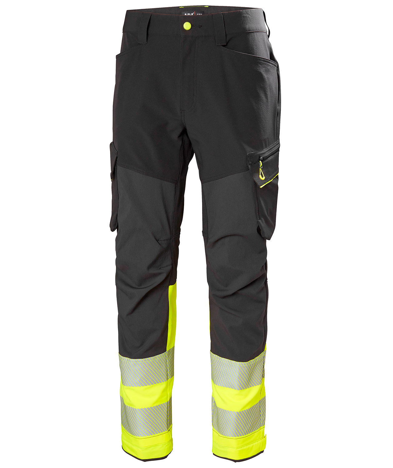 Helly Hansen ICU BRZ servicebukse full stretch, Ebony/Hi-Vis Gul