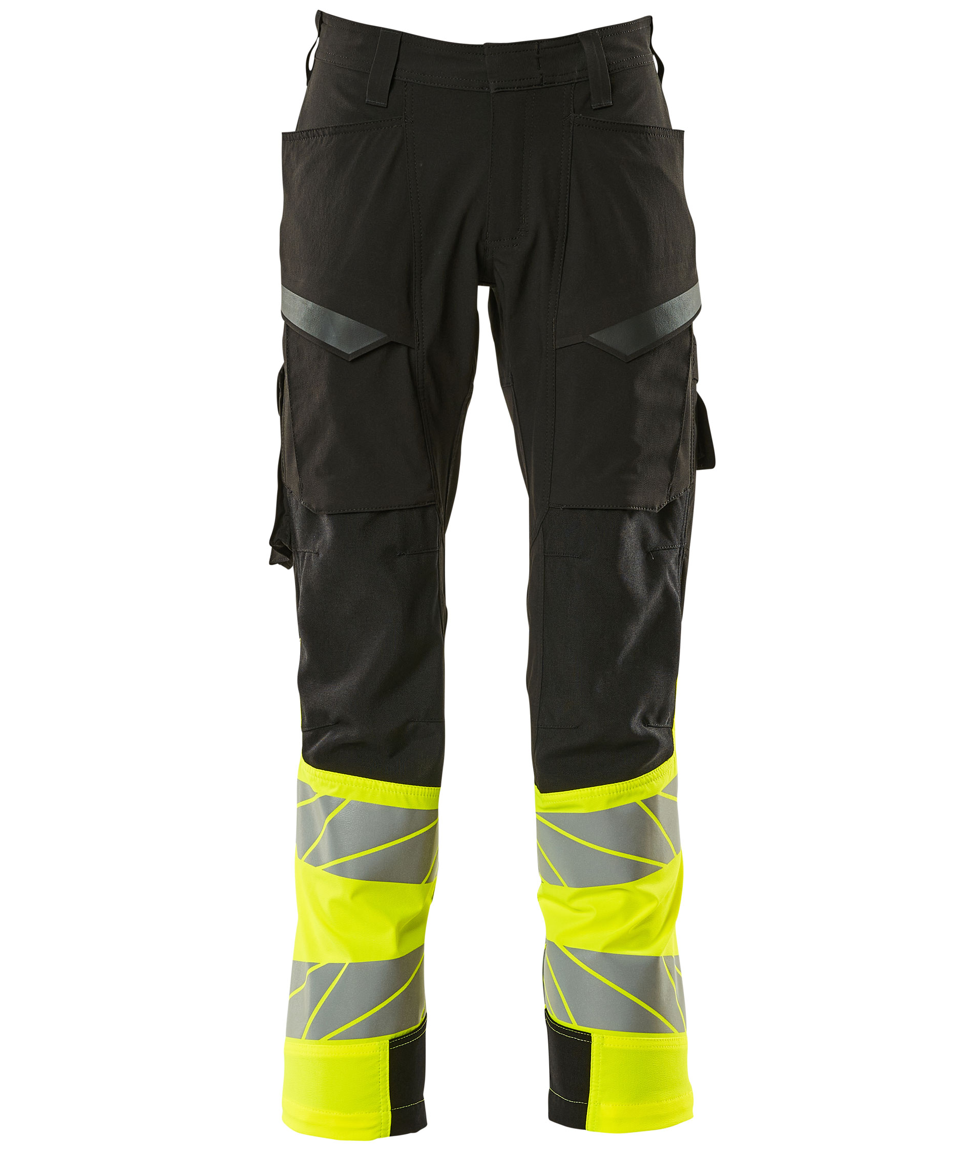 Mascot Accelerate Safe service trousers full stretch, Black/Hi-Vis Yellow, Black/Hi-Vis Yellow, swatch
