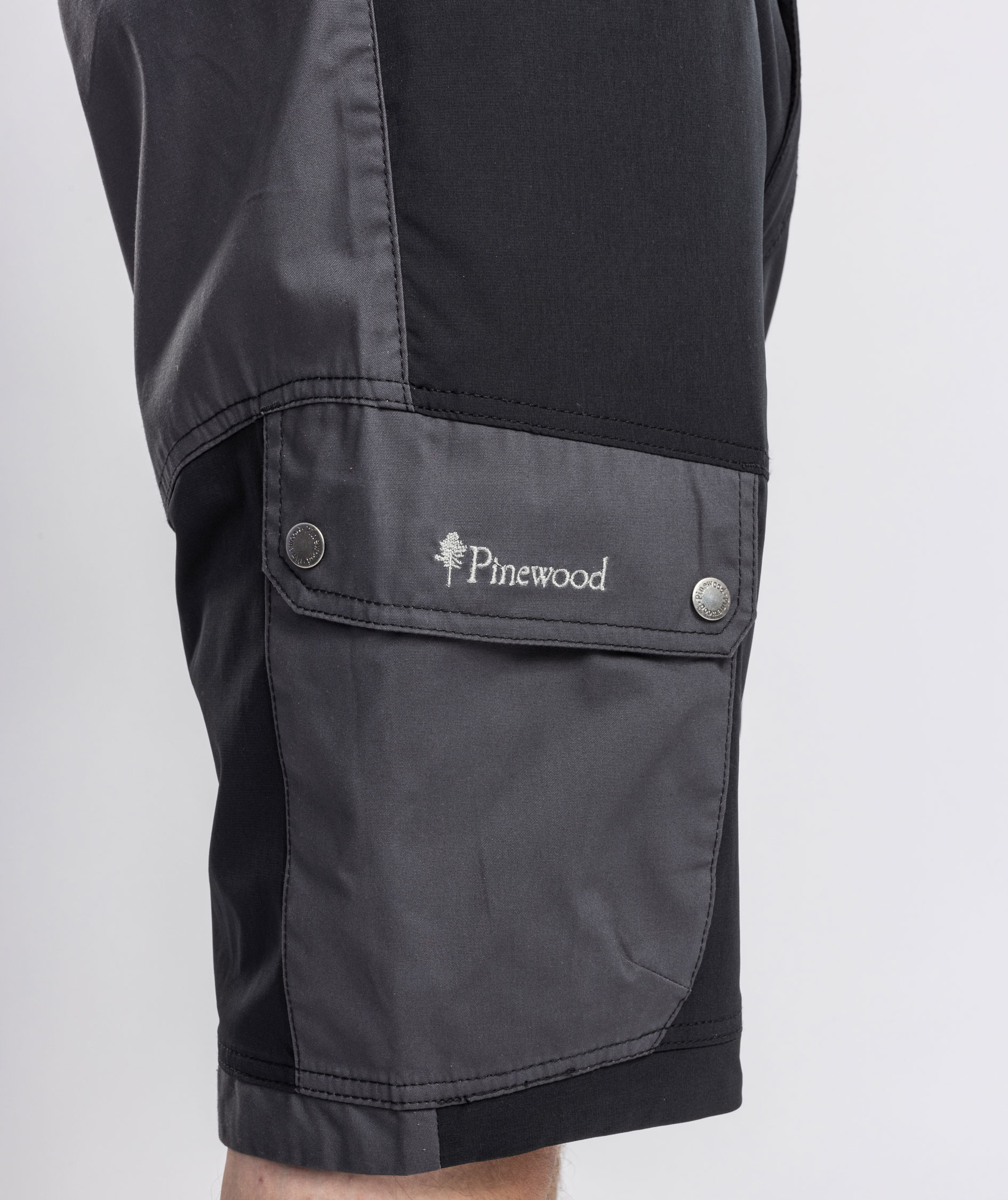 Pinewood Finnveden Trail Hybrid shorts, Sort/M&oslash;rk&nbsp;Antracitgr&aring;, large image number 6