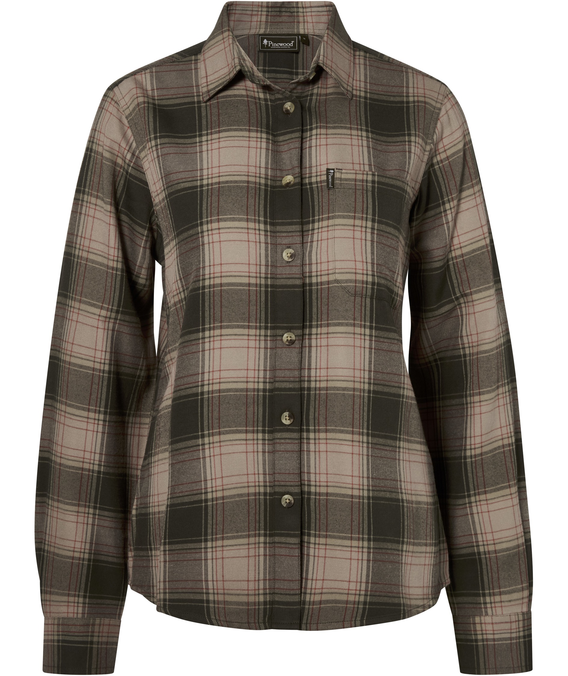 Pinewood Finnveden Forest flannel dameskjorte, 8669, large image number 0