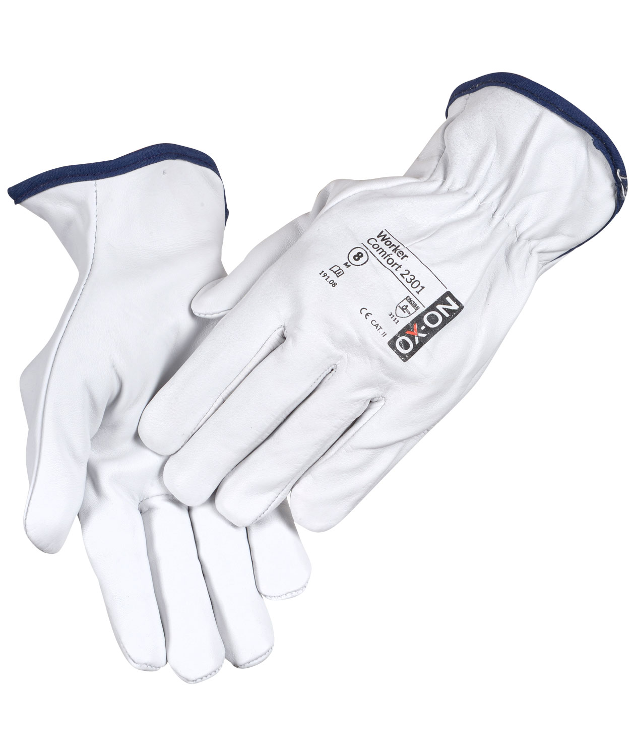 OX-ON Worker Comfort 2301 arbeidshansker, Hvit
