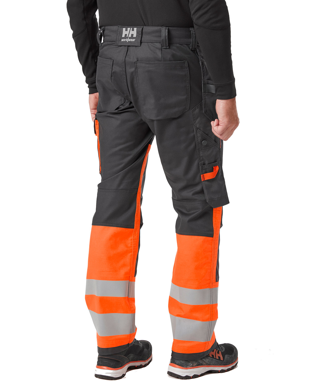 Helly Hansen Alna 2.0 h&aring;ndverksbukse, Hi-vis Orange/charcoal, large image number 3