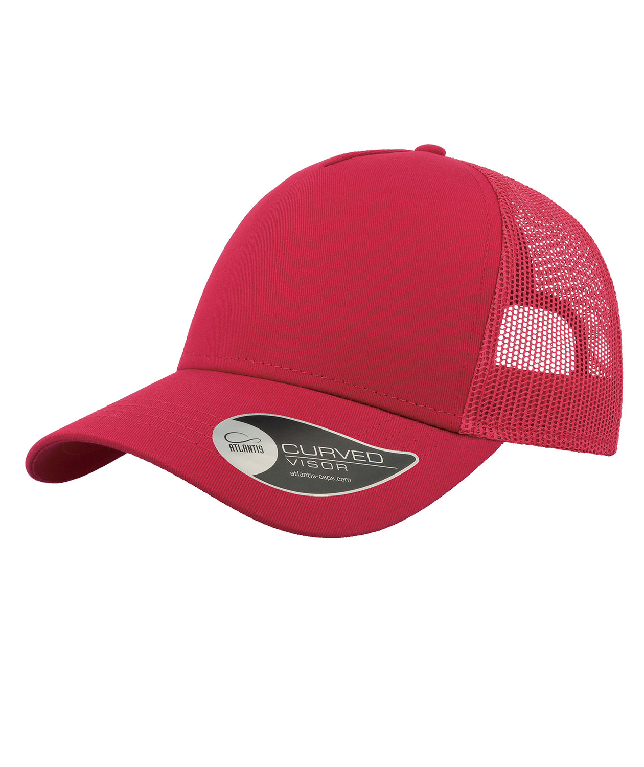 Atlantis Rapper Cotton keps, R&ouml;d, R&ouml;d, swatch