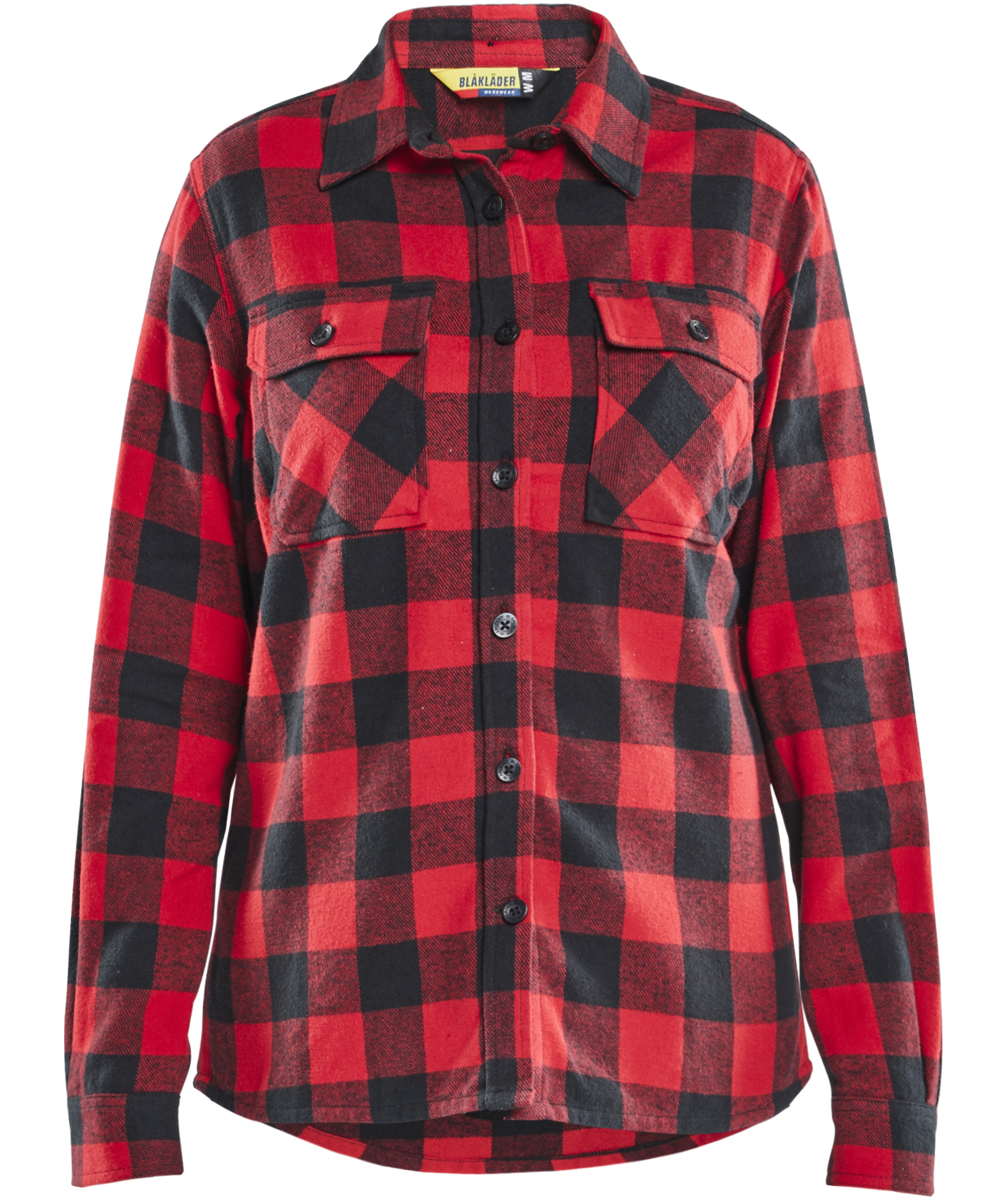 Bl&aring;kl&auml;der Striker flanellskjorta dam, R&ouml;d/Svart