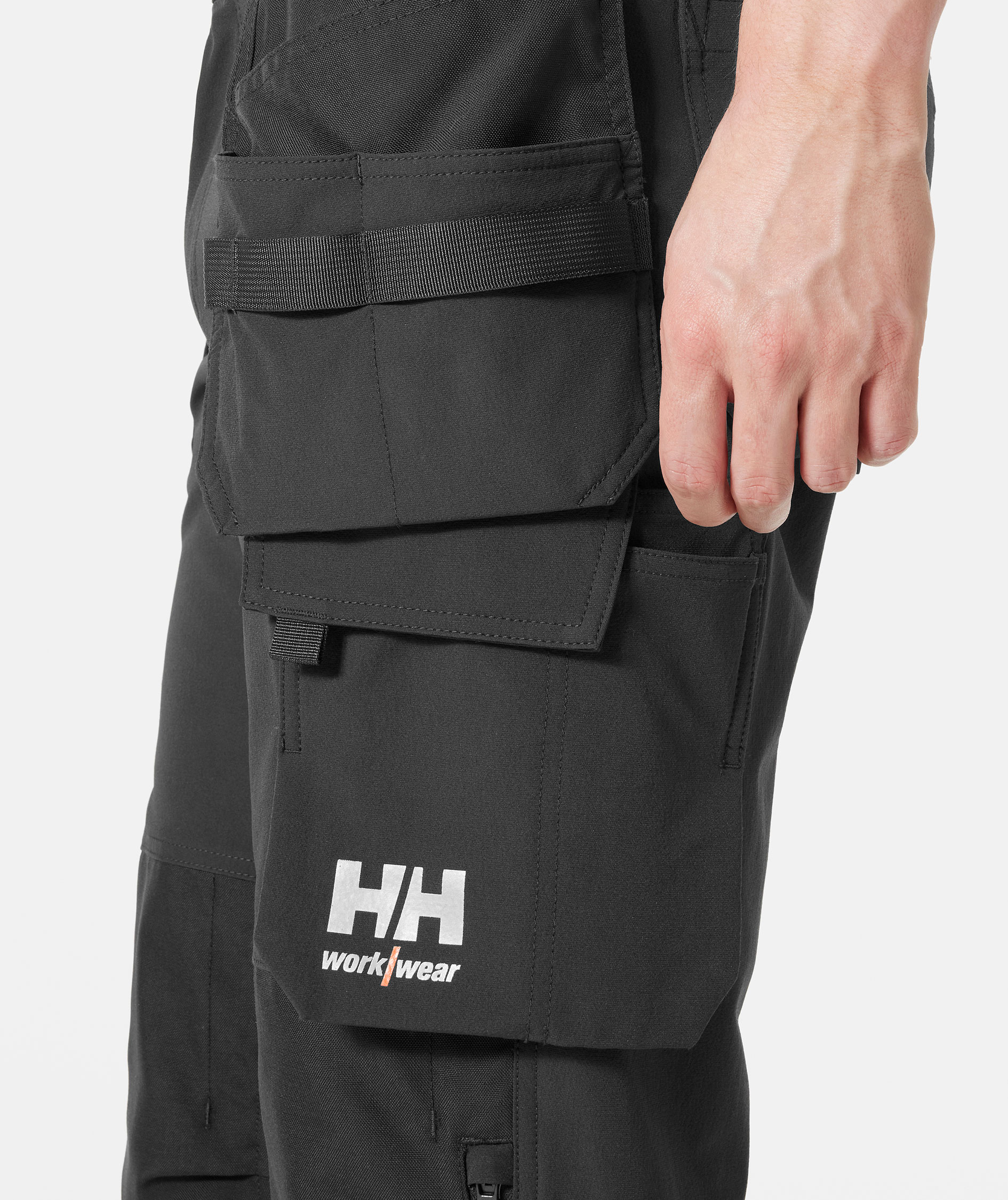 Helly Hansen Alna 4X h&aring;ndv&aelig;rkerbukser full stretch, Hi-vis Gul/Ebony, large image number 5