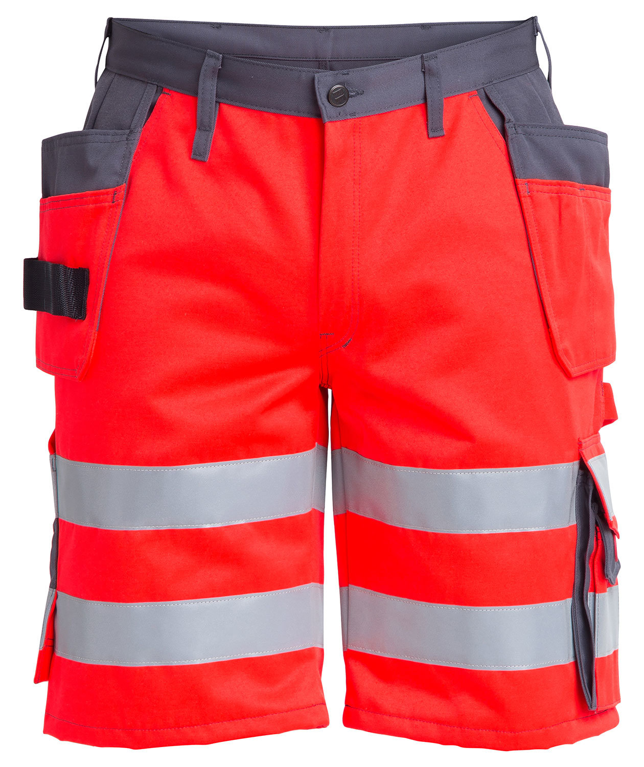 Engel h&aring;ndv&aelig;rkershorts, Hi-vis r&oslash;d/gr&aring;
