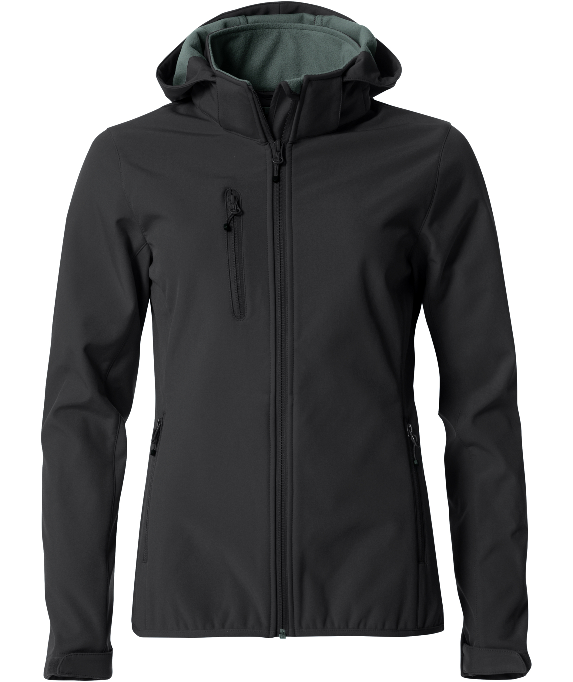 Clique Basic Hoody dame softshelljakke, Sort, large image number 0