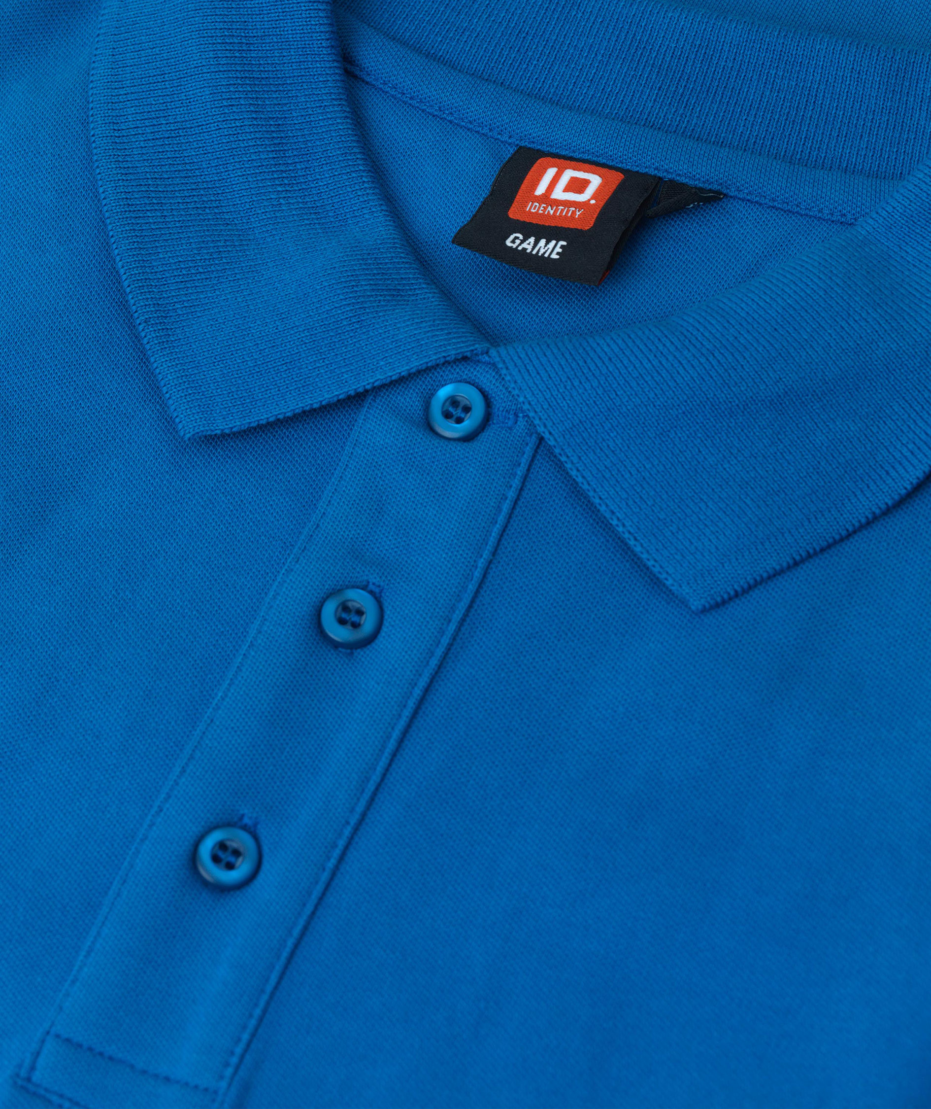 ID Stretch Poloshirt, Azurblau, large image number 3