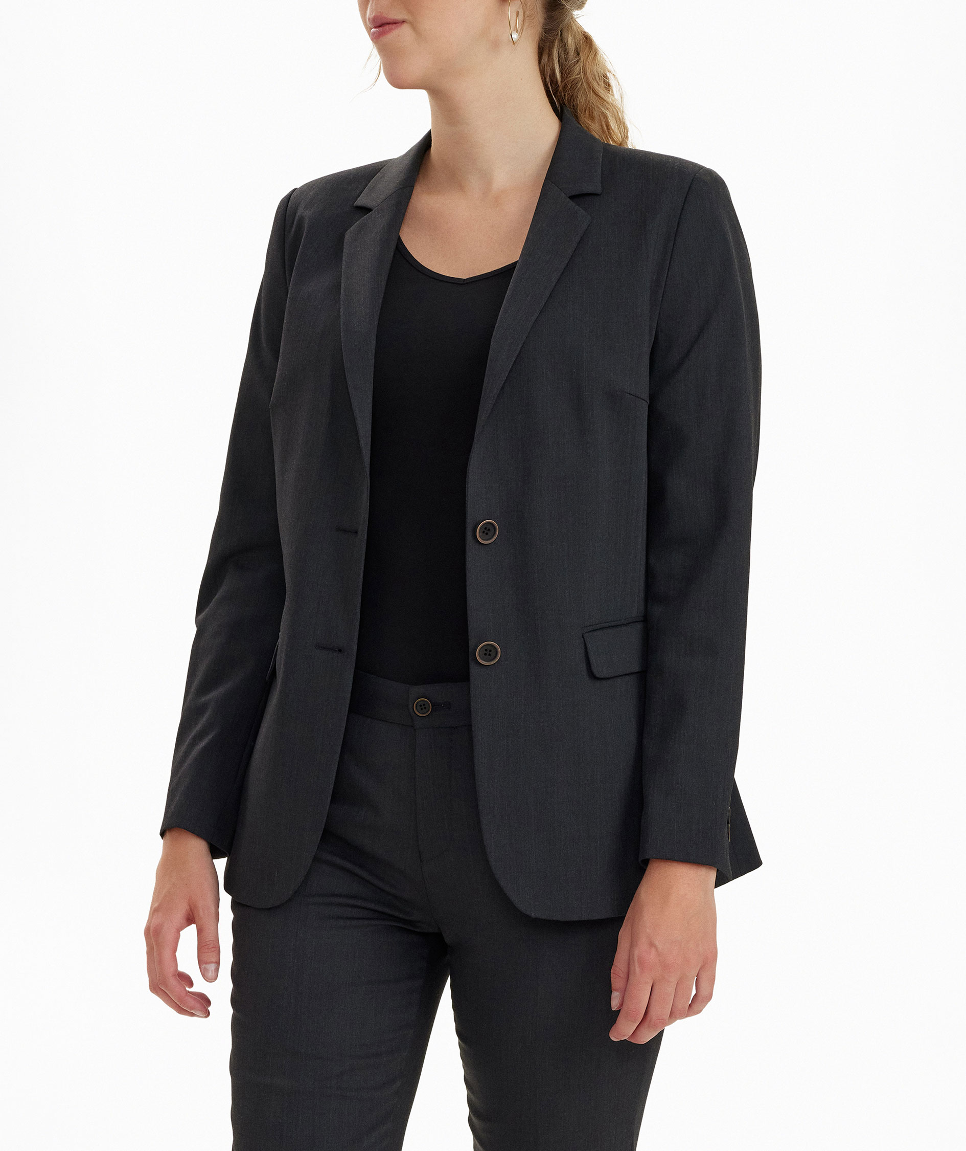 Sunwill Traveller Modern fit dame dressjakke med ull, Charcoal, large image number 6