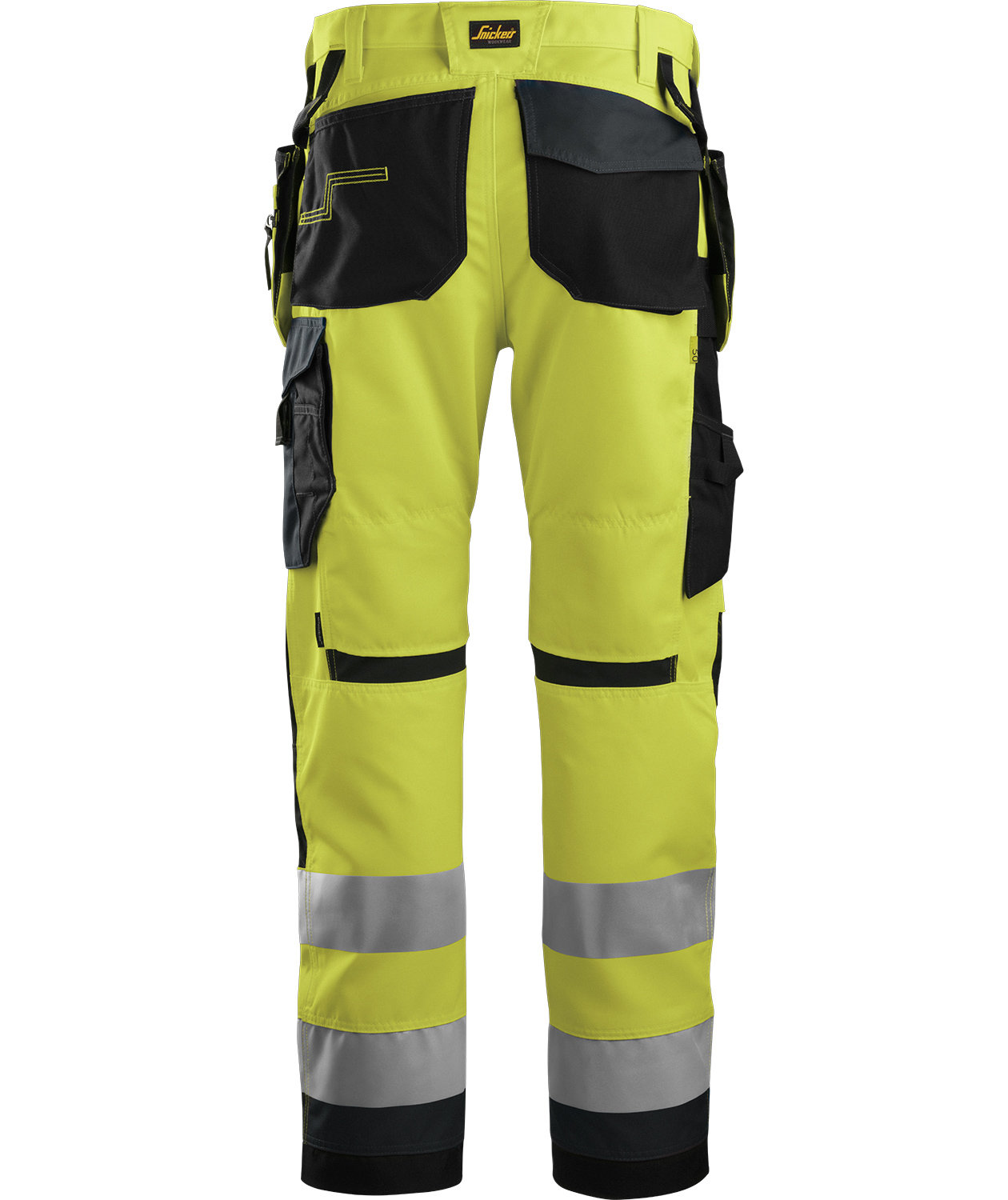 Snickers AllroundWork h&aring;ndv&aelig;rkerbukser 6230, Hi-Vis Gul/Steel Grey
