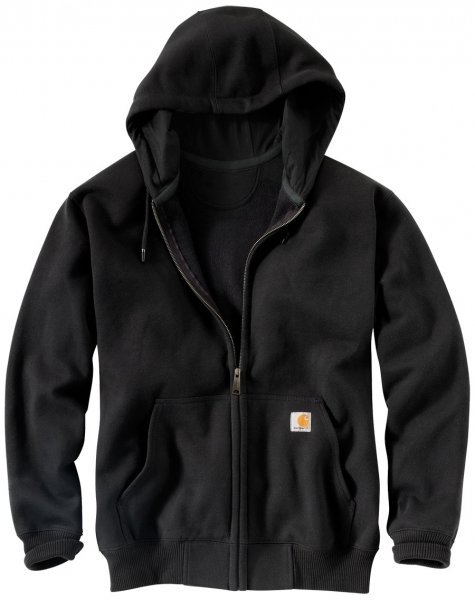 Carhartt Paxton hoodie med dragkedja, Black