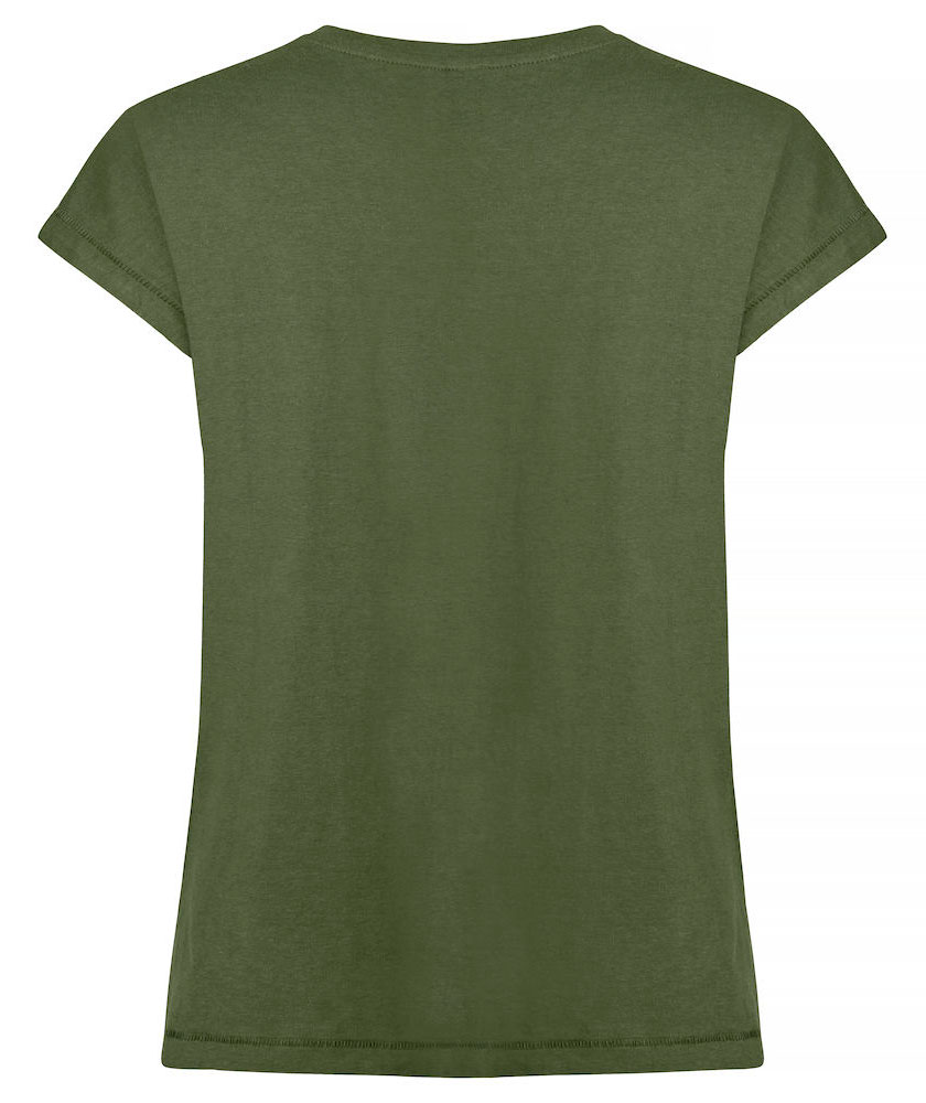 Clique dame Fashion Top, Armygr&oslash;n, large image number 2