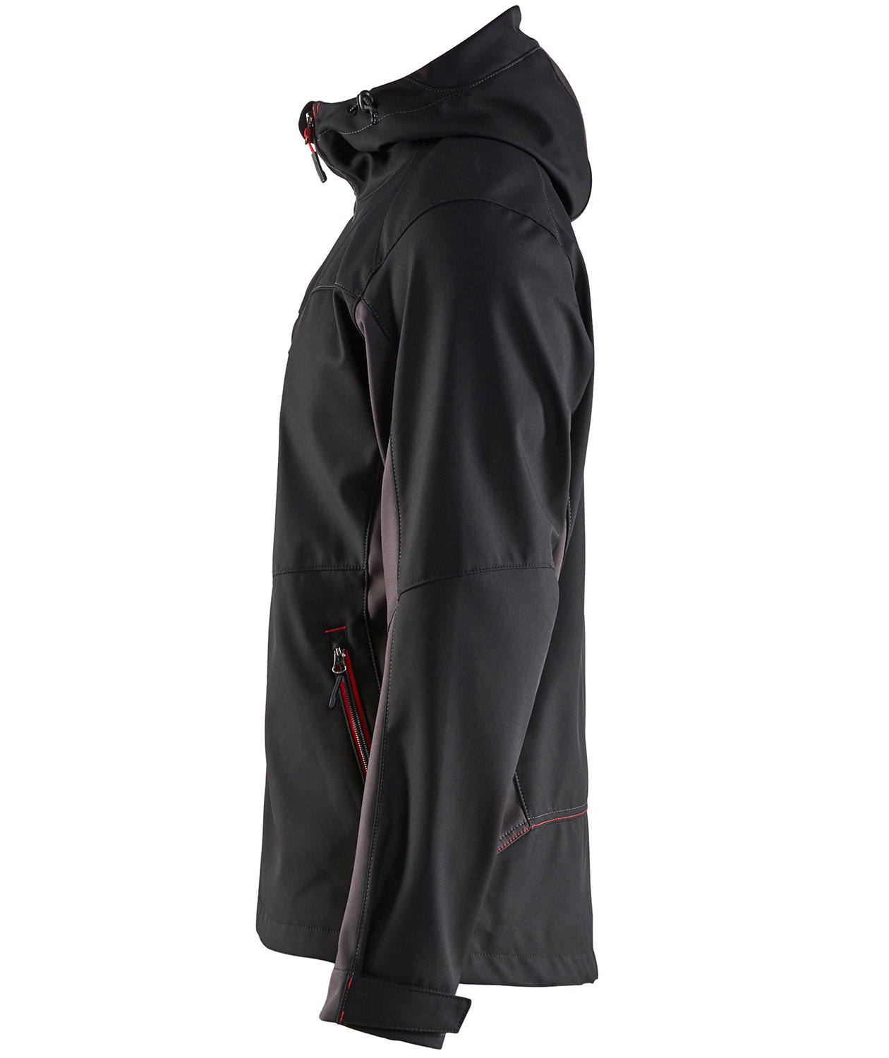 Bl&aring;kl&auml;der Unite softshell jacket, Black/Red, large image number 2