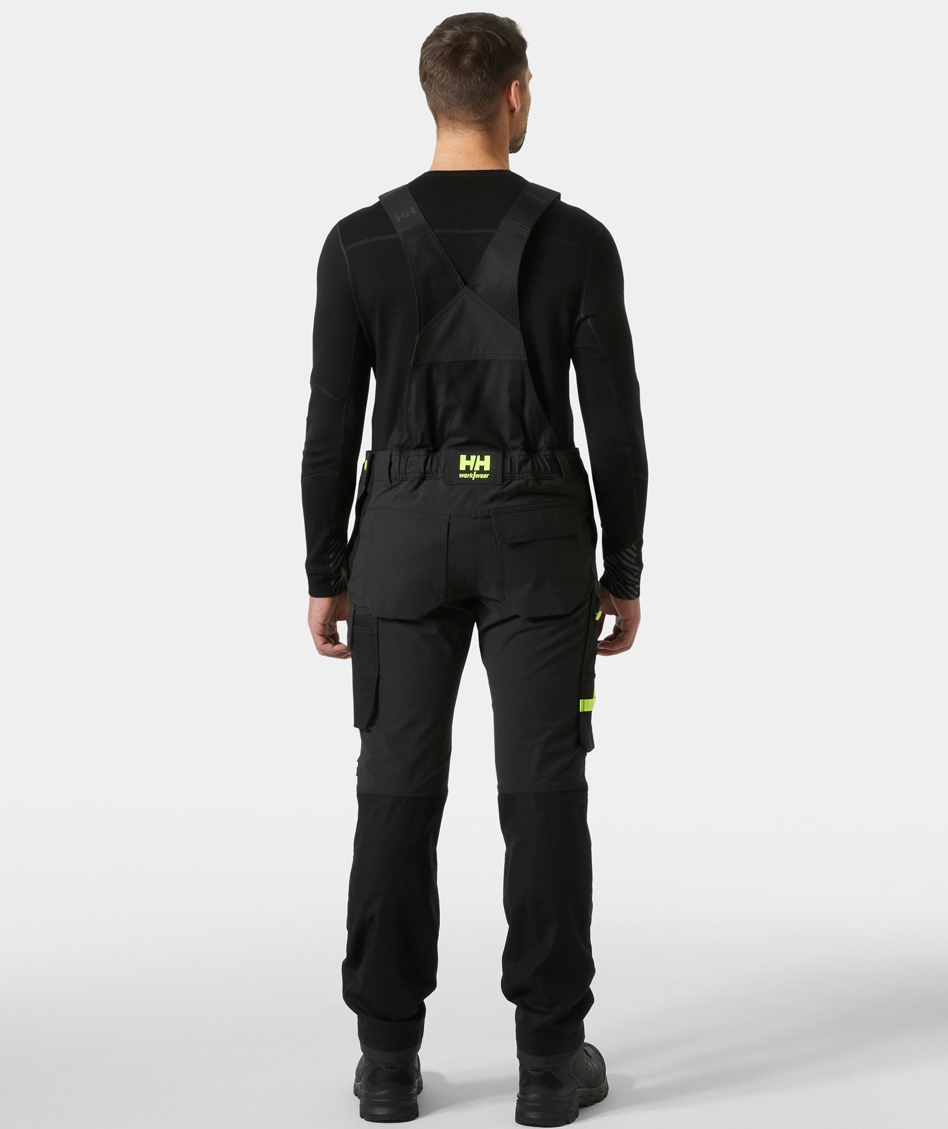 Helly Hansen Oxford 4X Connect&trade; bib and brace full stretch, Black/Ebony, large image number 3