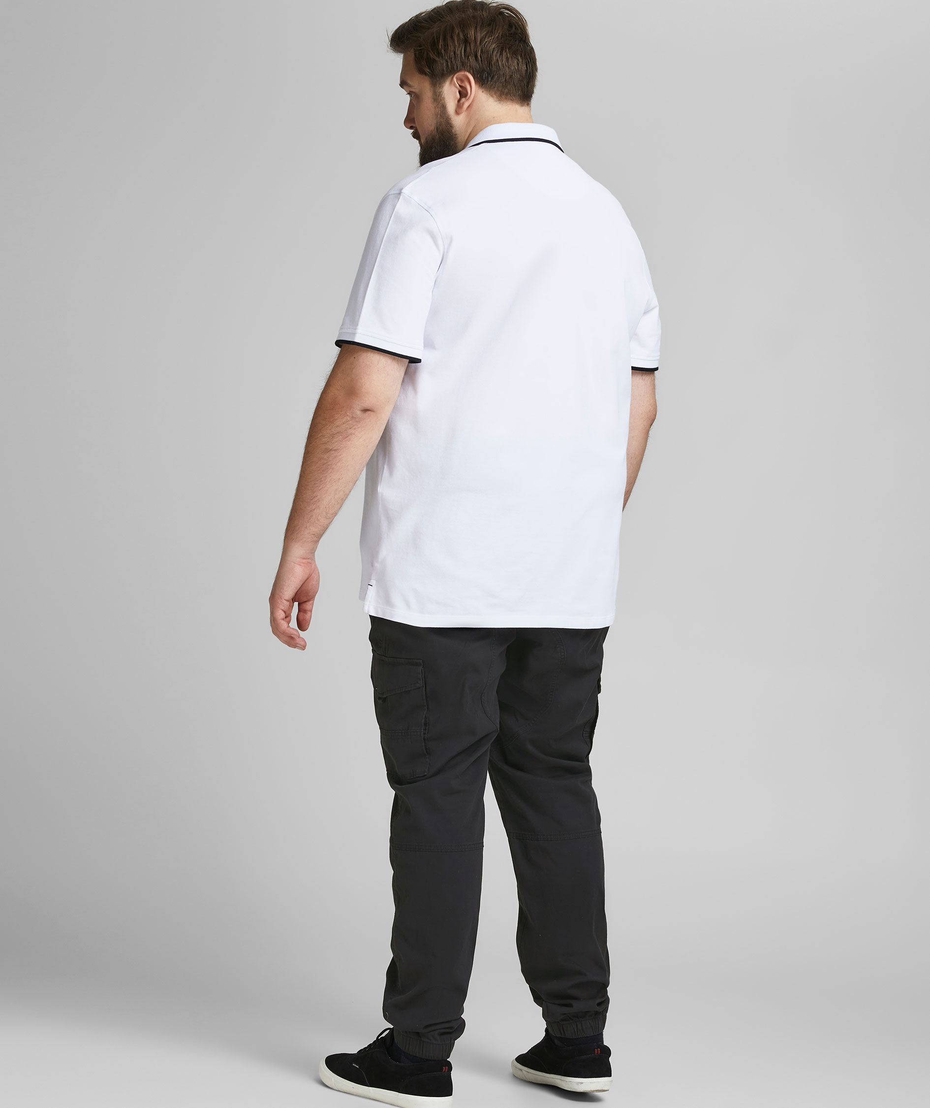 Jack & Jones JPSTPAUL JJFLAKE Plus Size Cargohosen, Schwarz, large image number 6