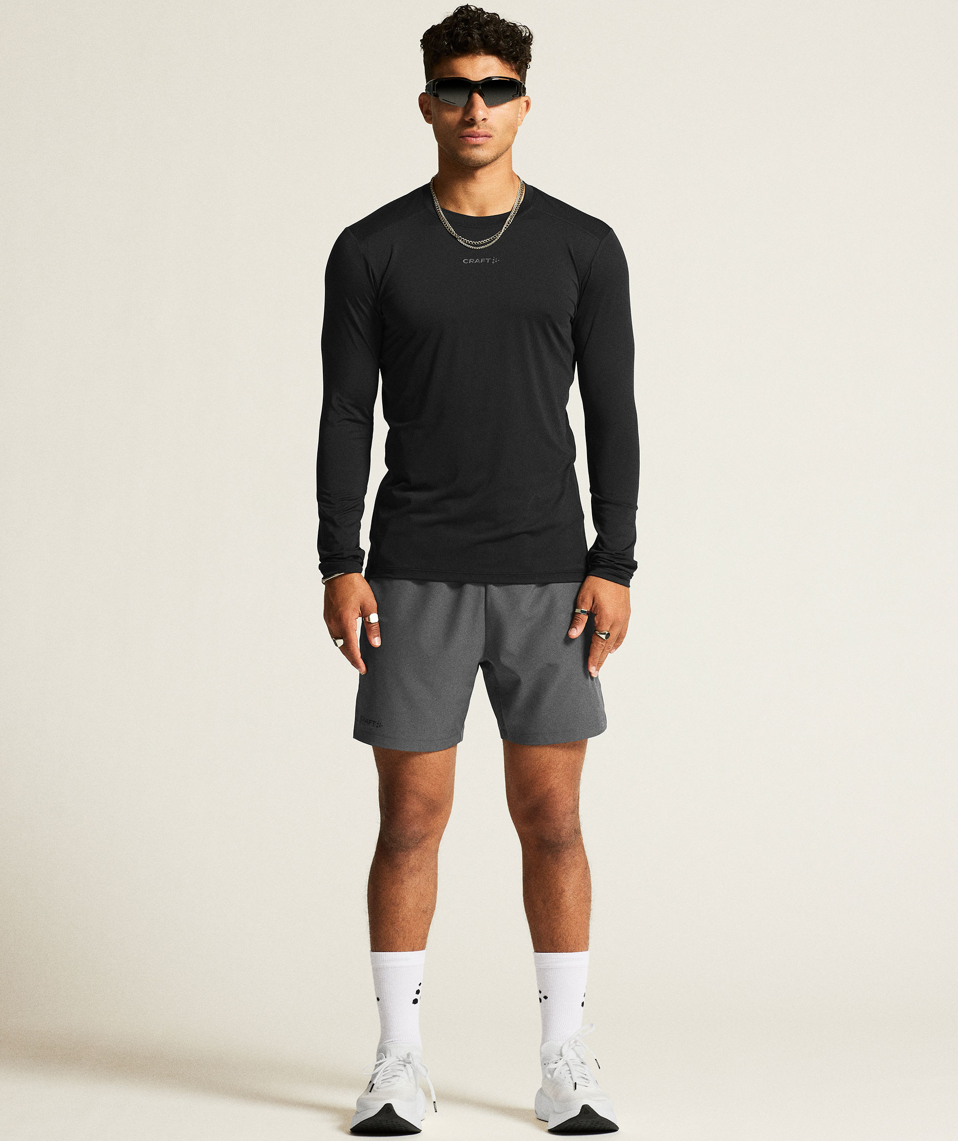 Craft ADV Essence lang&aelig;rmet T-shirt, Black, large image number 8