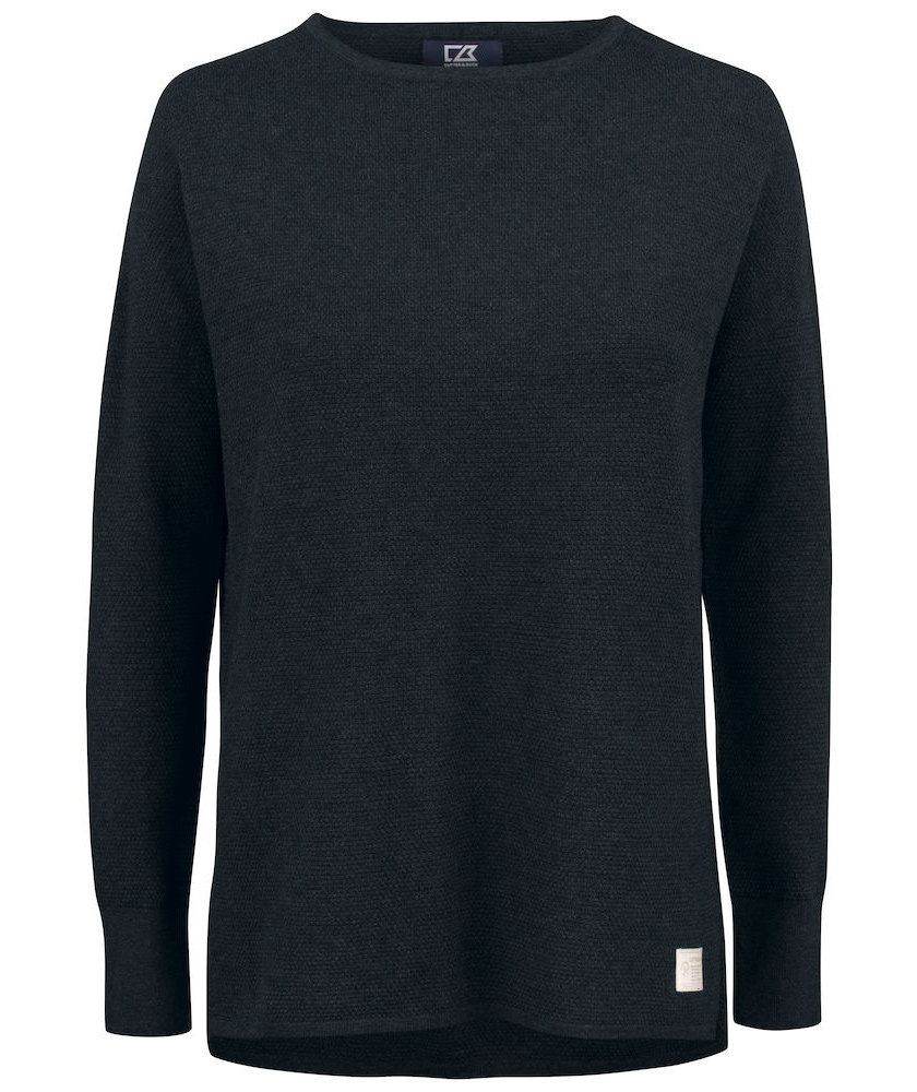 Cutter & Buck Carnation dame sweater, Black, Black, swatch