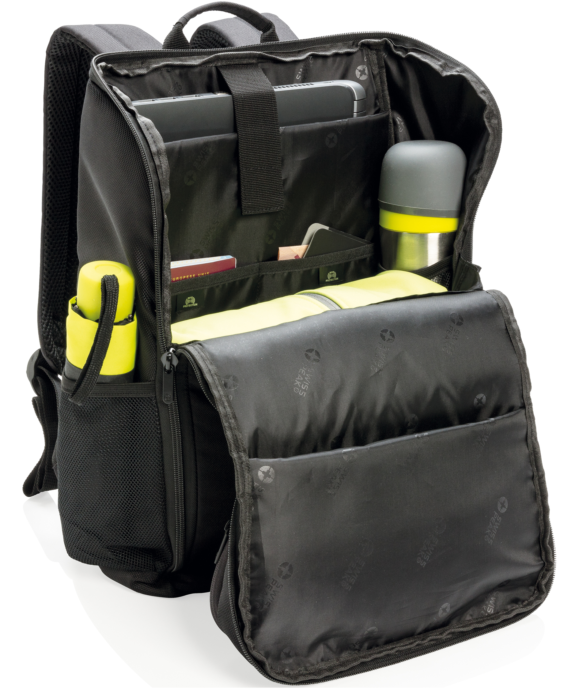 Swiss Peak 15,6" Laptop backpack 17 L, Black, Black, large image number 4