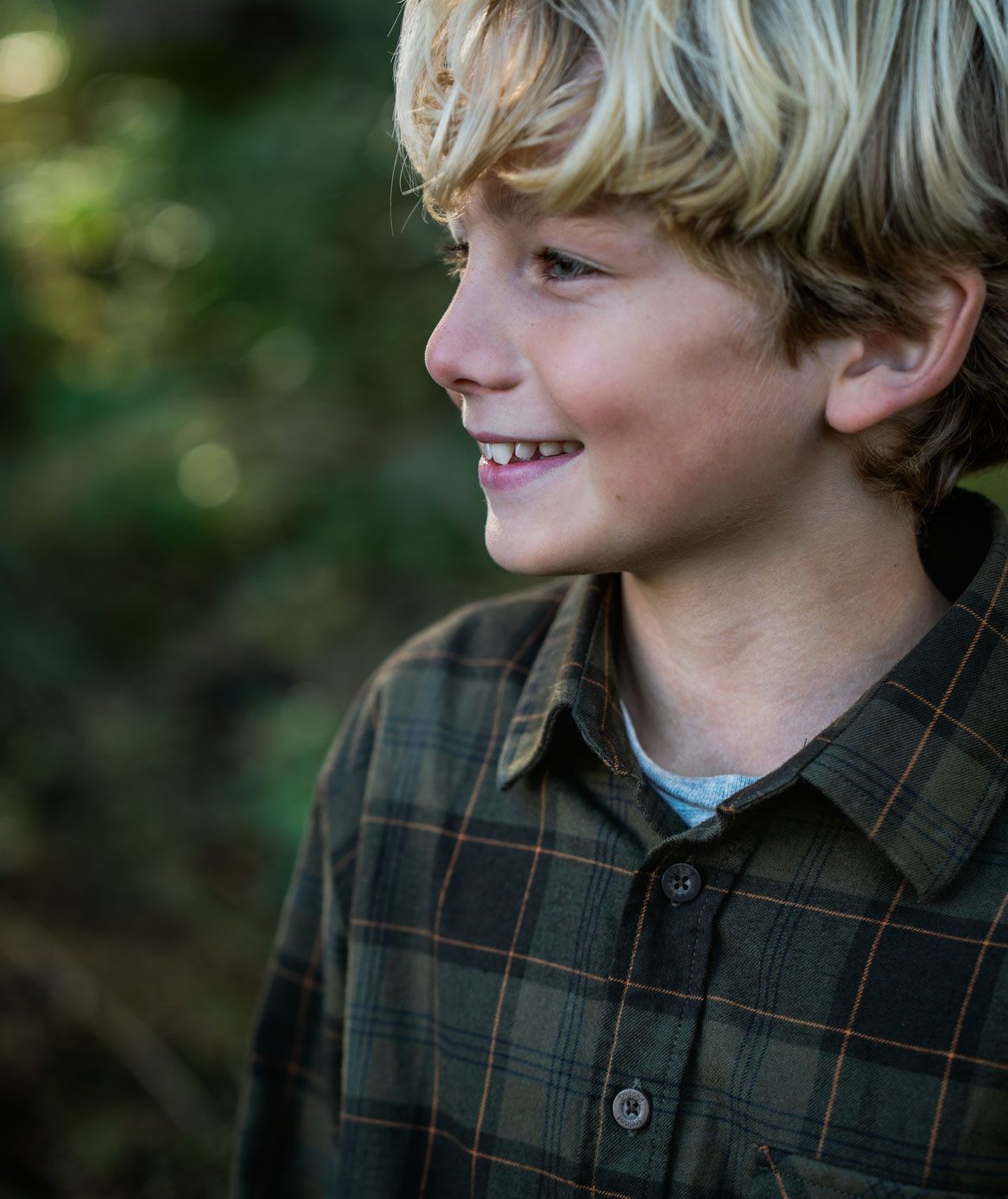 Seeland Glen Junior Hemd f&uuml;r Kinder, Pine Green/Dark Navy Check, large image number 5