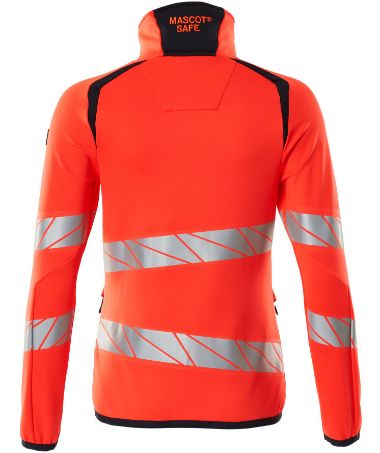 Mascot Accelerate Safe fleecetr&ouml;ja dam, Varsel R&ouml;d/M&ouml;rk Marin