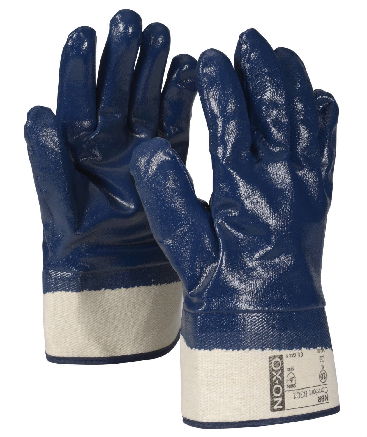 OX-ON NBR Comfort 8301 arbeidshansker, Bl&aring;, large image number 0