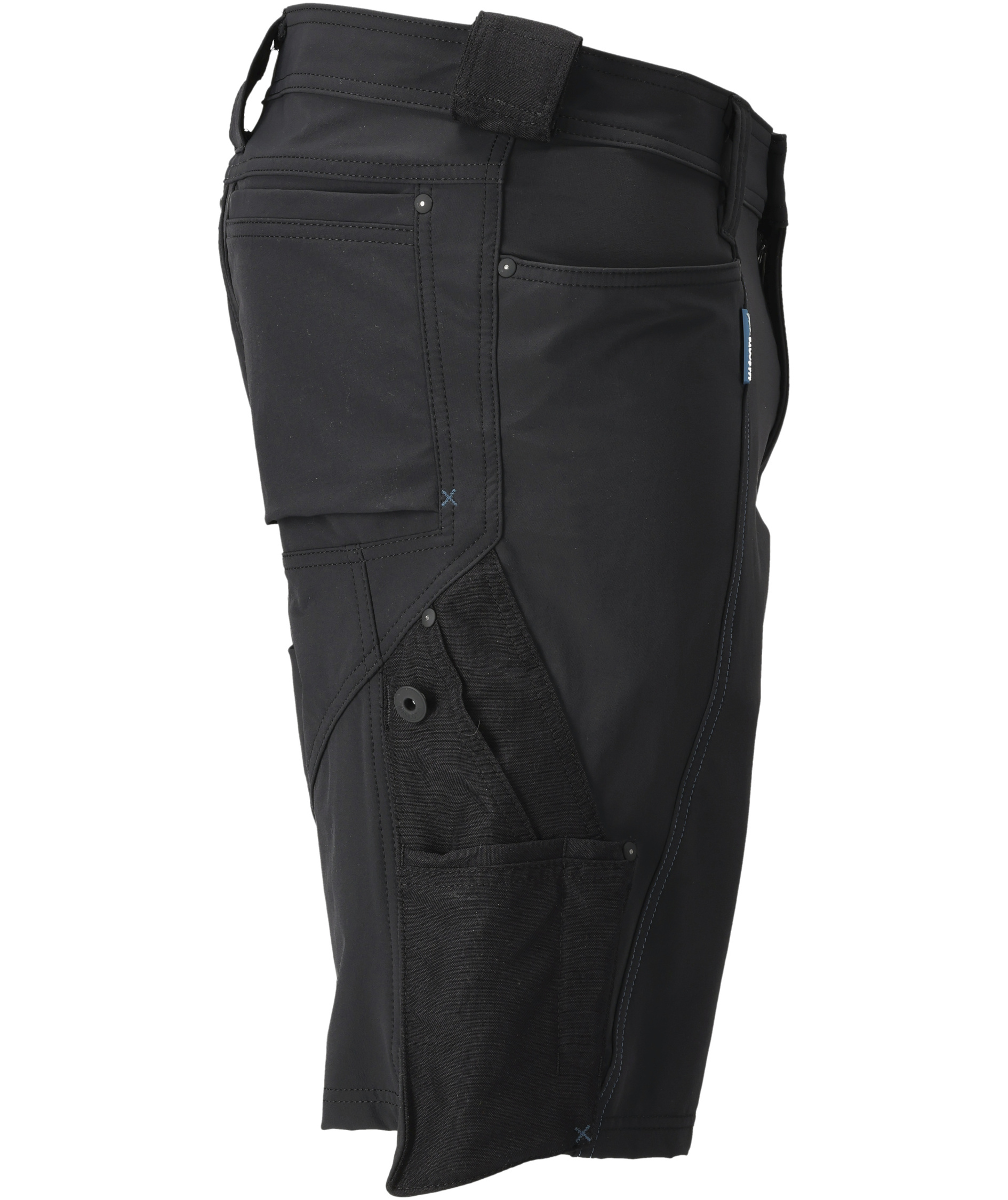 Mascot Advanced arbejdsshorts full stretch, Sort, large image number 2